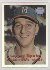 2002 Topps Archives Reserve Warren Spahn #100 HOF 7v7