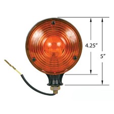 Amber 4 1/2" Light 12V tractors Universal One Wire