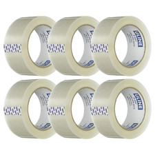 Uline S-447 Heavy Duty Industrial Tape 3.5 Mil 2  x 55 Yds Clear - 6 Pack