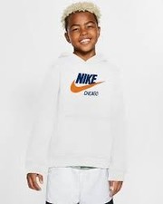Nike Boy's Hoodie White Sz M,L,XL cw2334-100