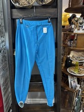 Fera Women's Vintage Turquoise Blue Stirrup Ski Pants Size 6