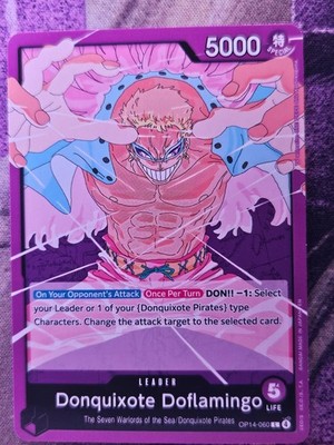 Donquixote Doflamingo OP14-060 Leader The Azure Sea's Seven One Piece Near Mint