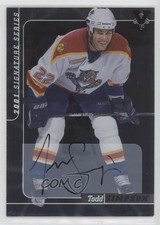 2000-01 ITG Be A Player Signature Series Vault Black Todd Simpson #183 Auto n3t