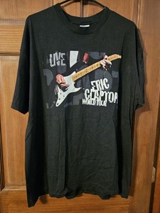 T-shirt Eric Clapton Europe Tour 1998 - Taille XL - Noir - Occasion Très Bon état