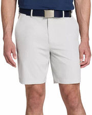 Walter Hagen Mens 40 Performance 11 9" Golf Shorts Stretch UPF 50 Grey MSRP 70