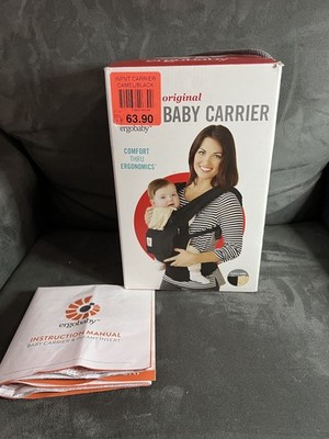 Ergobaby The Original Baby Carrier - Black/Camel - In Original Box With Manual