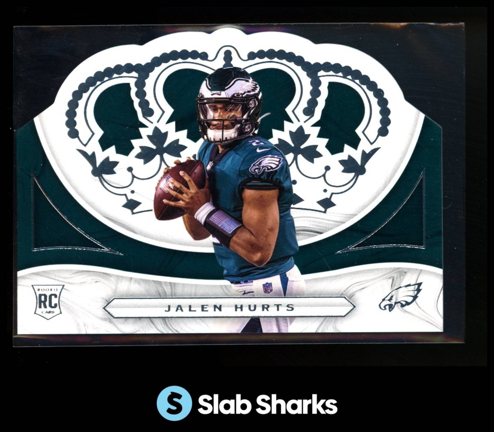 2020 PANINI CHRONICLES #CR-21 JALEN HURTS CROWN ROYALE RC ROOKIE