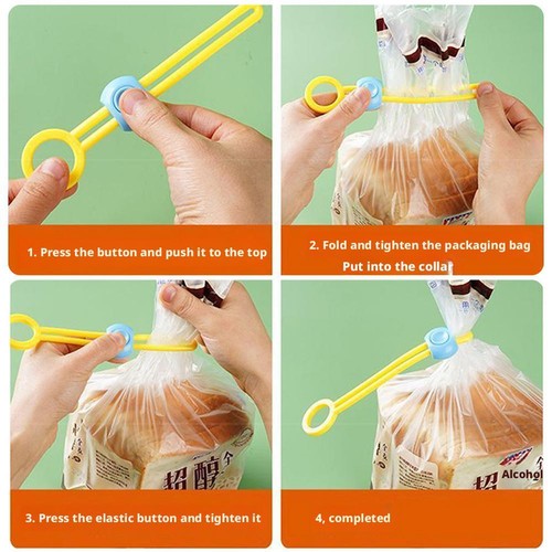 Chip Bag Clip, Snack Bags Clip di Sigillatura, Nastro Sigillante Colorato e Clip Too X3J8 - Foto 13 di 18