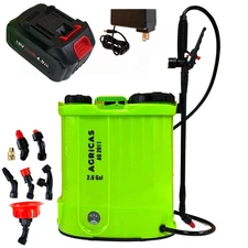 Battery Powered Backpack Sprayer 2.6 Gallon, Adjustable 0-100 PSI Pressure, C...