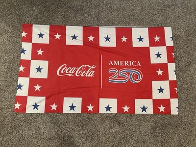 Coca Cola Branded America s 250th 5 Foot Banner Sign Quick Dry Material