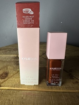 Kylie Skin Lip Oil in HAZELNUT CREME (Sheer Berry Red) 0.2 Oz New In Box