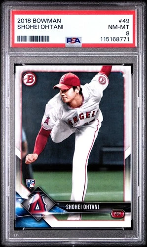 2018 Bowman Shohei Ohtani  #49  PSA 8 - 832A
