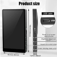 Wireless Selfie Monitor Screen for Phones   Magnetic Back, 3.97'' Display, 480x8