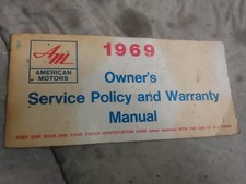 69 AMC manual AMX Javelin Hurst SC/Rambler Rebel Ambassador