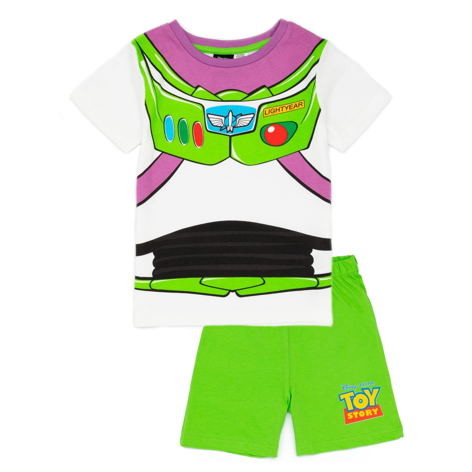 Toy Story Set de Pijama Corto de Buzz Lightyear Disfraz Niños (NS7440)