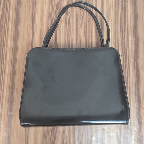 VTG Retro 60's THEODOR CALIFORNIA Black Patent Leather Clutch Handbag Purse - Picture 3 of 24