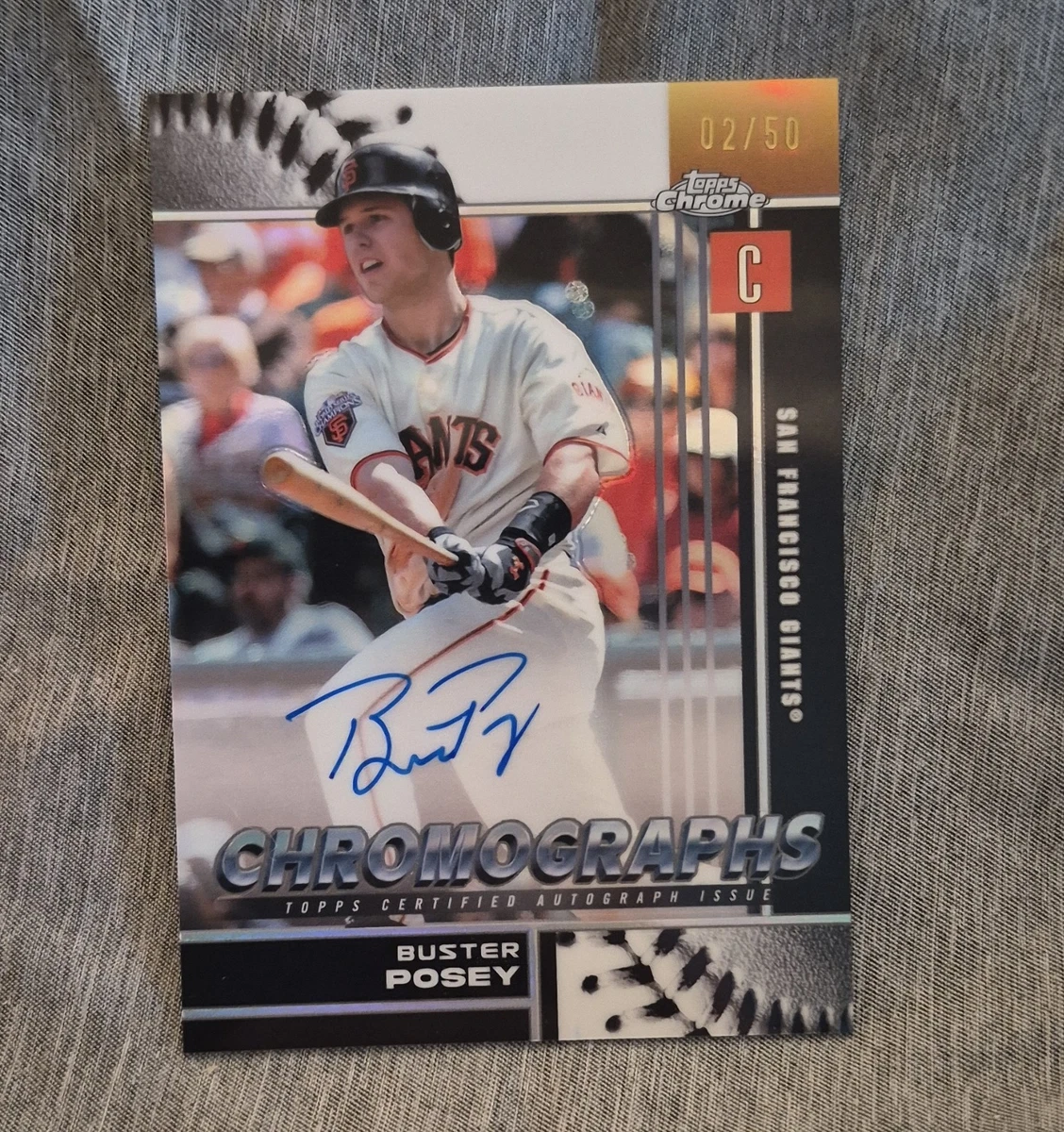 Topps Buster Posey Baseball Autographed Sports Trading Cards