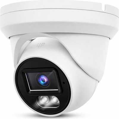 4K 8MP PoE IP Turret Camera Outdoor 24/7 Full Color Night Version 2.8mm 105° ...
