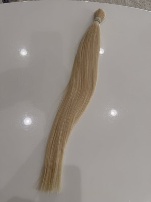 Human Hair Slavic Natural Hair for Extensions 100g/24in 60cm Gold Blond Colour