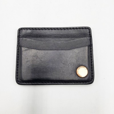 Hershel Supply Co. Ace Black 100% Genuine Leather Card Wallet Classic Minimalist