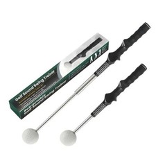 Retractable Golf Swing Trainer for Handed Golfers, Golf Grip Black Right