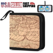 40 CD DVD Case Portable Holder Large Storage Disc Wallet Bag for Car Home Travel