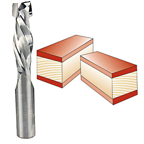 Whiteside Spiral Up / Downcut Bit, 1/2 in. SH x 1/2 in. CD x 1-5/8 in. CL
