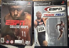 ESPN Track & Field & College Hoops (Sony PlayStation 2 PS2) 2 Games Lot (C.I.B)
