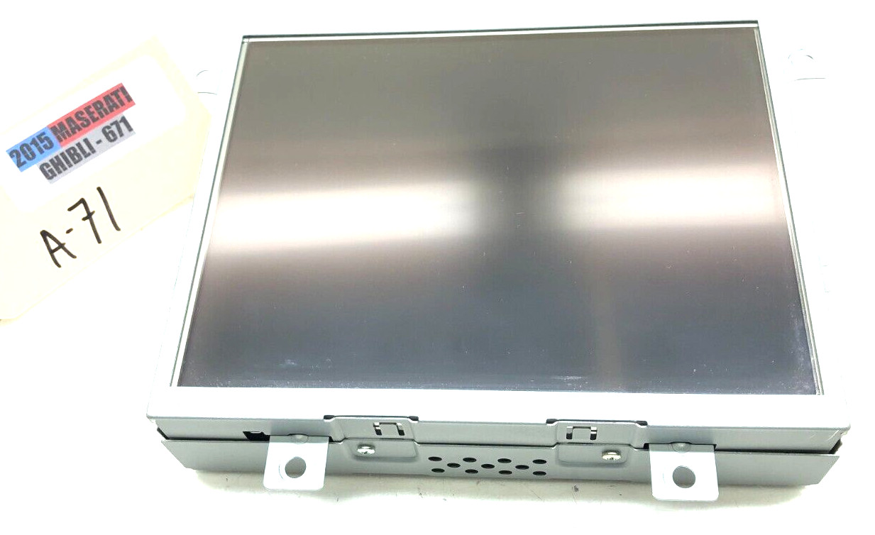 2014-2019 MASERATI GHIBLI SQ4 FRONT DASH DISPLAY SCREEN MEDIA HEAD UNIT OEM.