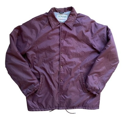 Field & Stream Gordon Ferguson Jacket Men Sz LT Maroon Lined Vintage