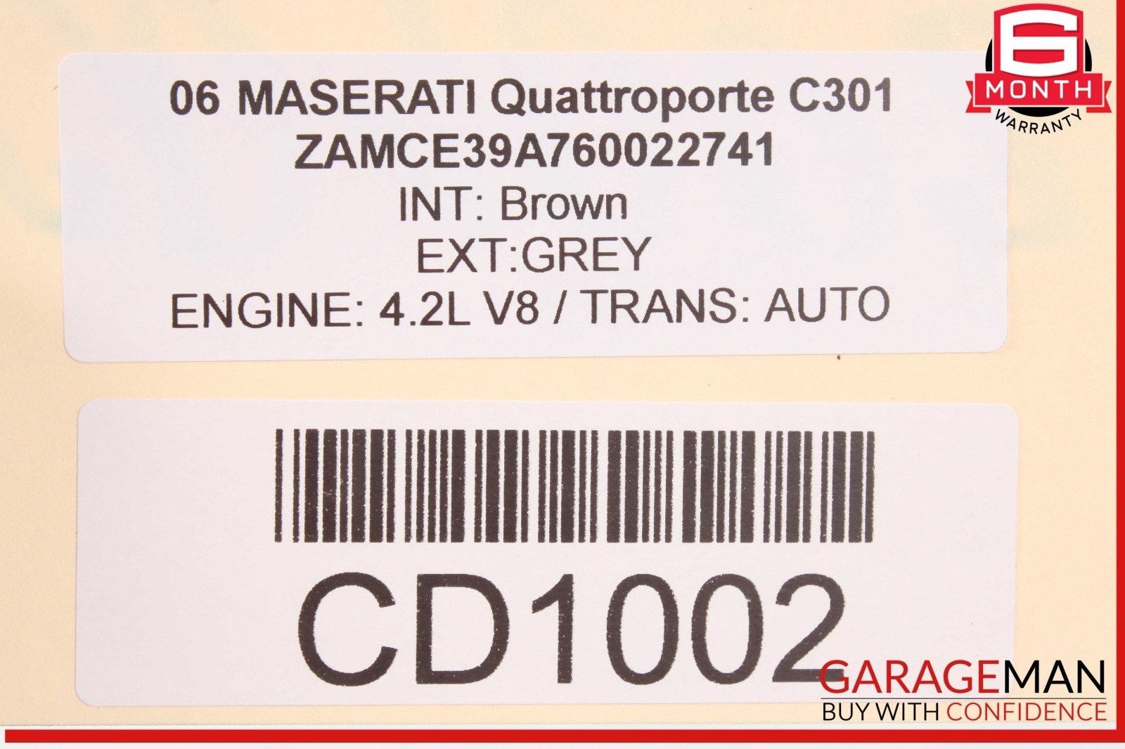 03-08 Maserati Quattroporte M139 Rear Bumper Cover 80139430 OEM