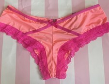 NWT VTG 2015 Victoria's Secret SILKY- SMOOTH CHEEKY PANTY RARE- NEON SMALL