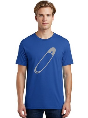 Safety-Pin-1 Mens Graphic Tee, 100% Cotton, Casual Summer Wear
