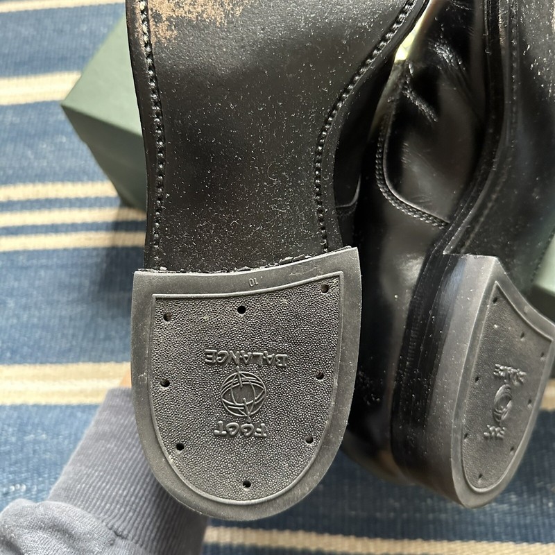 Alden 558 Black Calfskin Straight Tip Blucher Alden Model Project