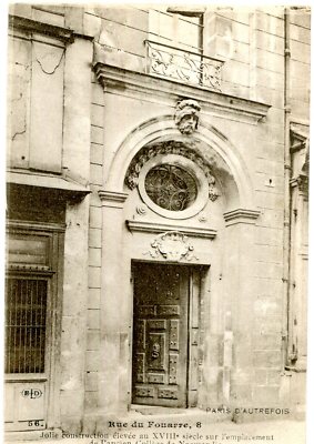PARIS d'Autrefois 5 V 8 rue du Fouarre Nice old construction Norman College