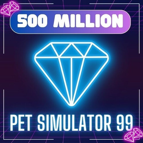 500M - 500 Million Gems Diamond | Pet Simulator 99 (Pet Sim 99 PS99)