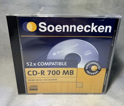 10x CD-Rom Rohlinge, CD-R, 52x Compatible, 700 MB, 80 Min. , NEU & OVP, Brennen