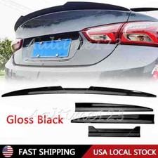 For Chevrolet Malibu Seda 2016-2022 Glossy Rear Trunk Spoiler Wing Lip Adjust