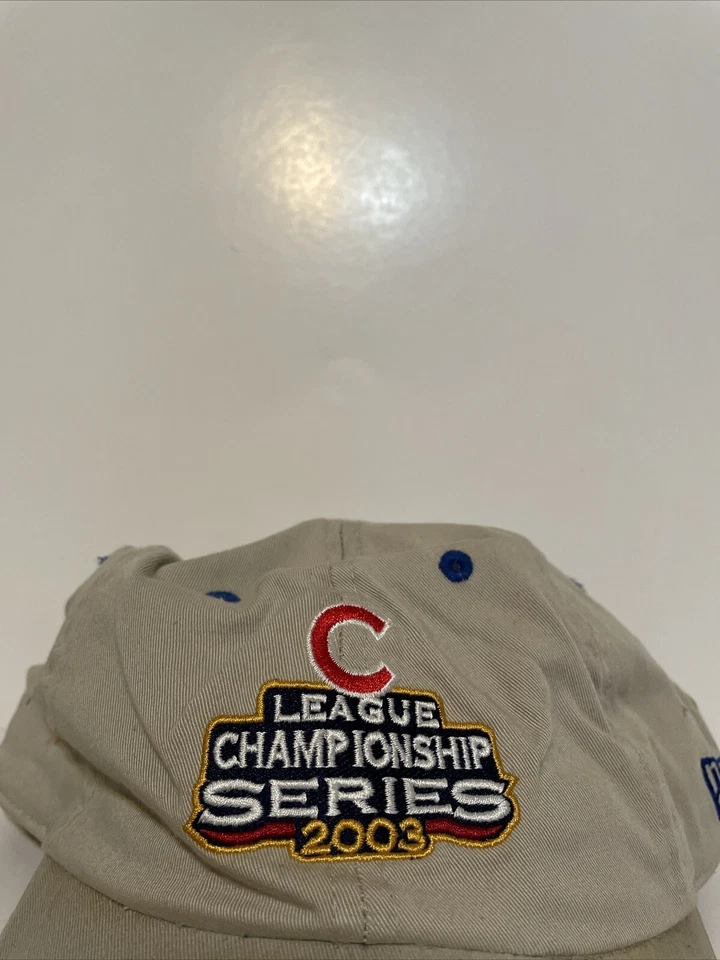 Vintage 2003 New Era Chicago Cubs League Championship Series Hat Adjustable - Image 2 of 4