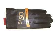 ISOTONER Ultra Plush Water Repellent Men's Brown Winter Gloves Size M