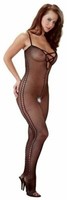 Netz-Catsuit Schritt Offen M - L Ouvert Dessous ReizwäSche Body