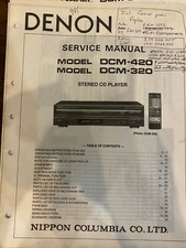 DENON DCM-420 DCM-320 Service Manual ORIGINAL