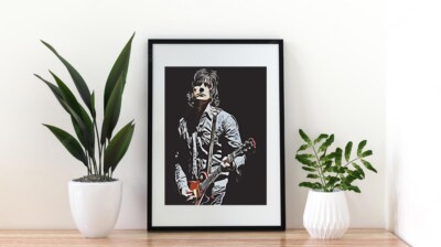 A4 JOHN SQUIRE COLOURISH STONE ROSES ART MUSIC FILM  RETRO POSTER  CULTURE PRINT
