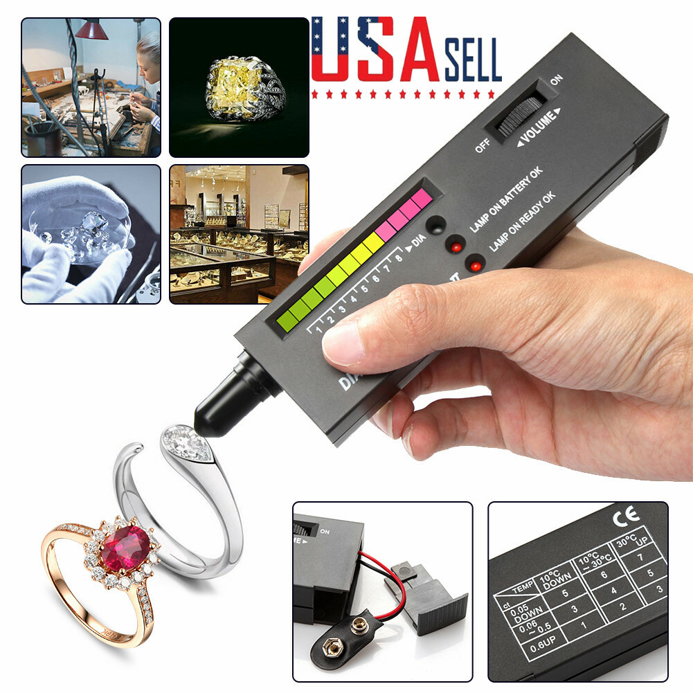 Diamond Tester Jewelry Selector Gemstone Testing Tool Portable Handheld Accurate
