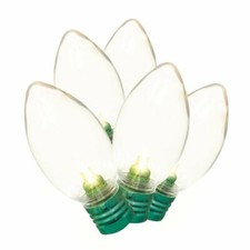 Holiday Time 100-Count Ultra Bright LED Cool White C9 Lights, 60ft