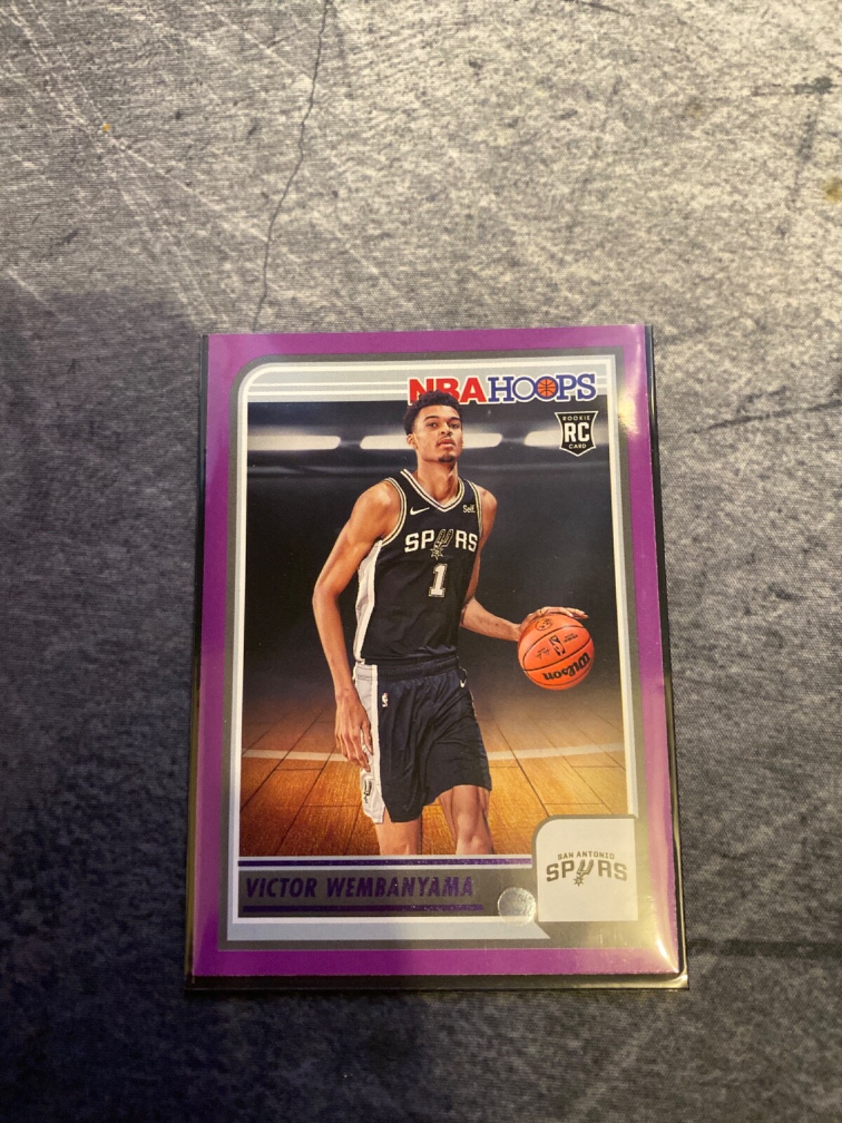 2023-24 Panini NBA Hoops - Rookies Purple #277 Victor Wembanyama (RC)