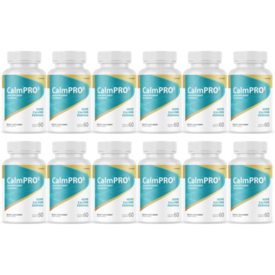 Calm Pro 5 Nerve Support Pills Calming Supplement  - 12 Bottles