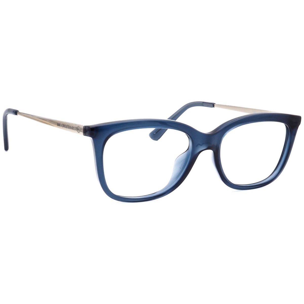 Michael Kors Eyeglasses Frames MK 4073U Seattle 3221 Navy Blue Silver 52-16-140 MICHAEL KORS MK4073 Seattle 3221 52/16 140 blue women main image 2