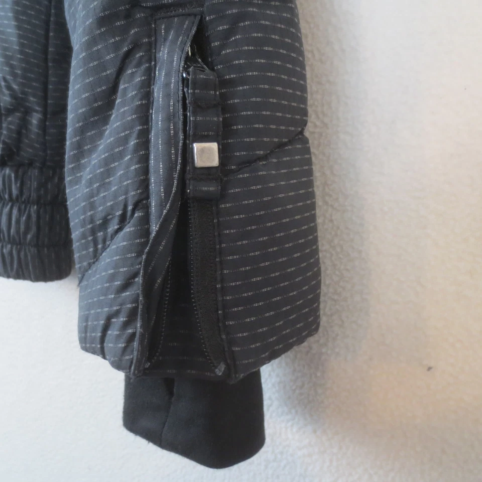 Columbia Down Ski Jacket Womens Small Black Hooded Quilted Puffer Winter Coat - Image 3 of 4