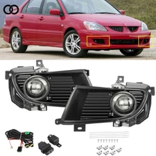 For 2004-2005 Mitsubishi Lancer Driving Fog Lights Lamps w/Cover Wiring Kits